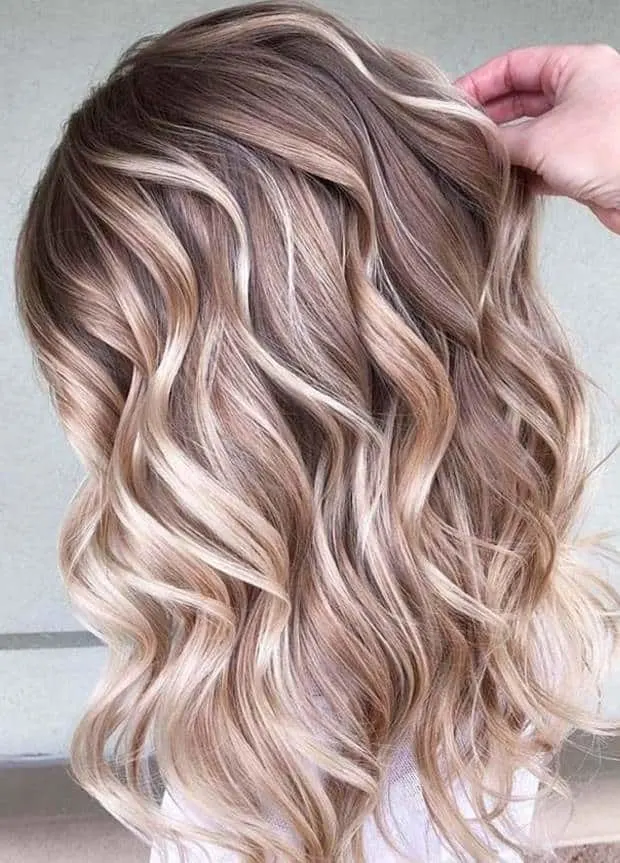blonde babylights for long hair 