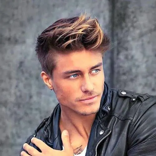 highlights for dark hair men