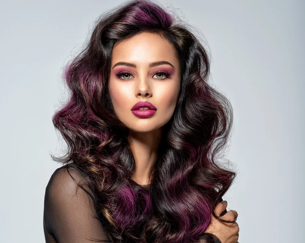 highlights hair color for olive skin and hazel eyes