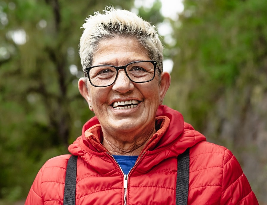 hiking hairstyle for older women