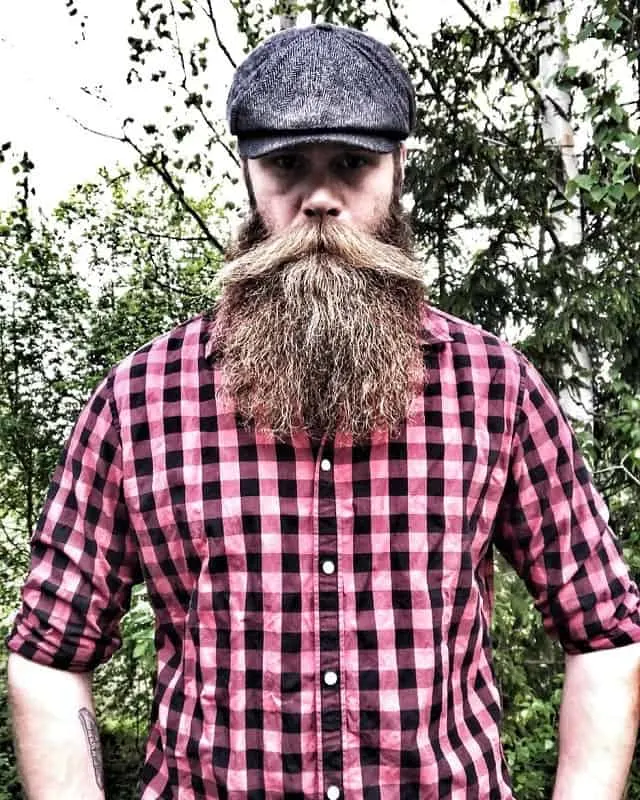 hipster guy with long bushy beard