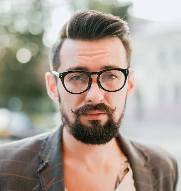 hipster haircut with beard