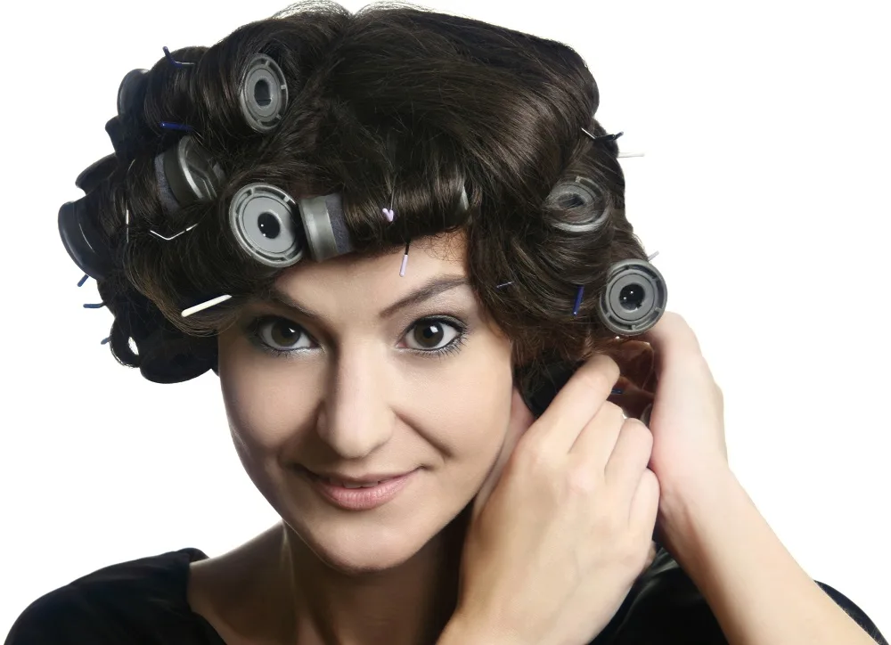 how to add volume to hair - hot rollers