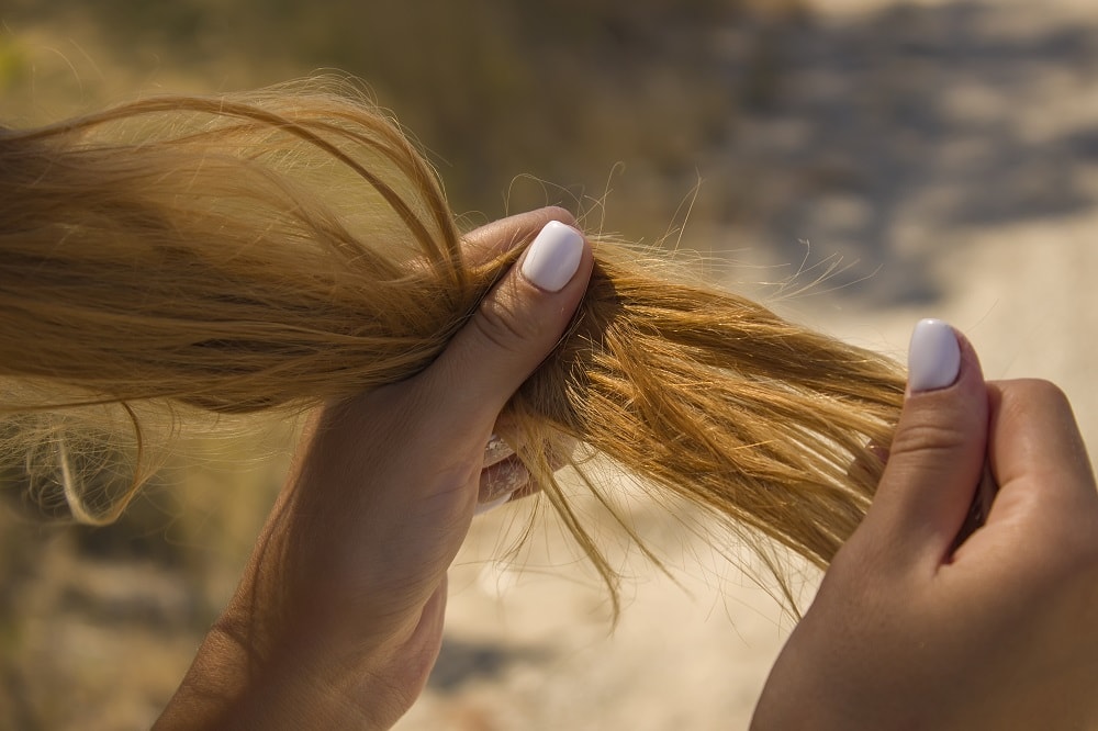 how to darken bleached hair - assessing hair health