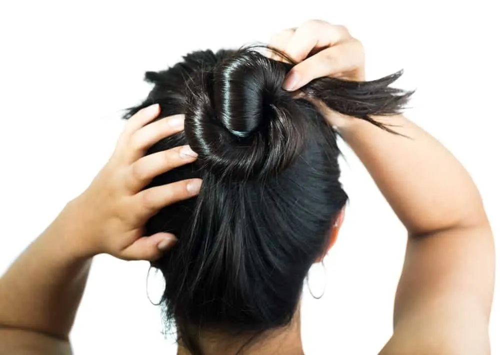 how to do a bun - wrap into bun