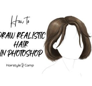how to draw realistic hair in photoshop