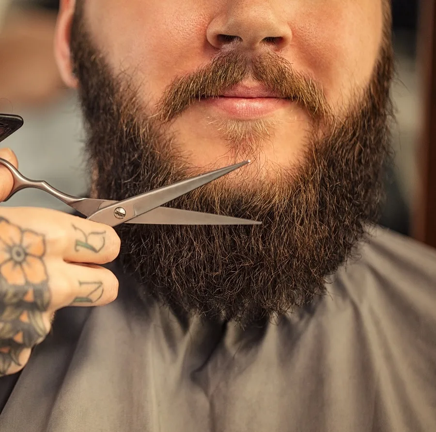 how to trim garibaldi beard