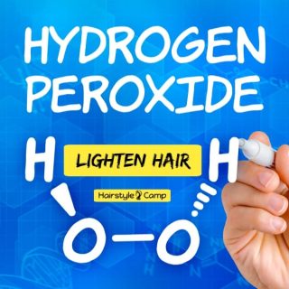 hydrogen peroxide to lighten hair