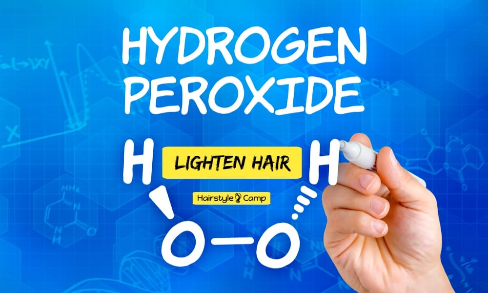 hydrogen peroxide to lighten hair