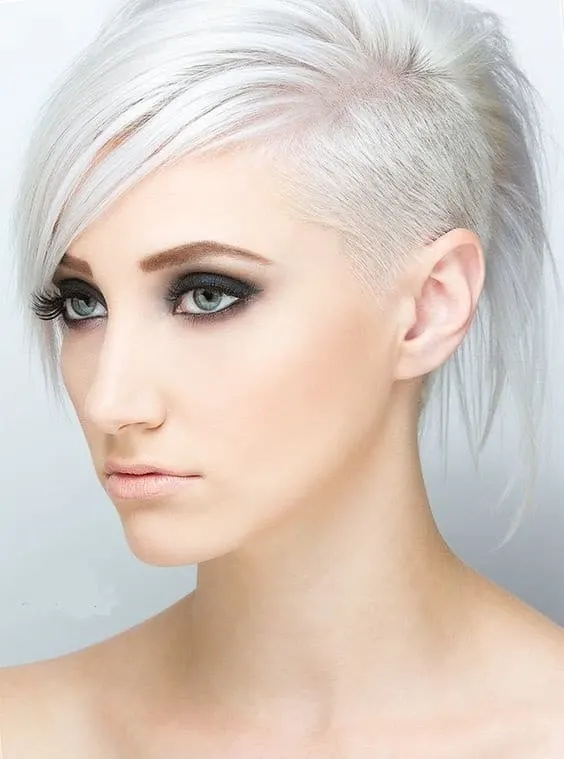 Ice Blonde Undercut for Women