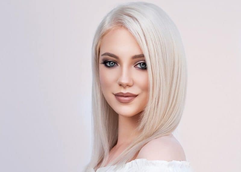 ice blonde hair color for pale skin women