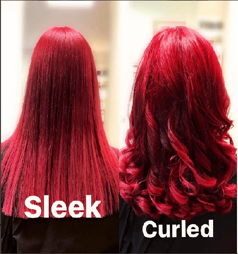 Sleek or curled