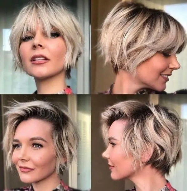pixie hair with bangs for oval face 