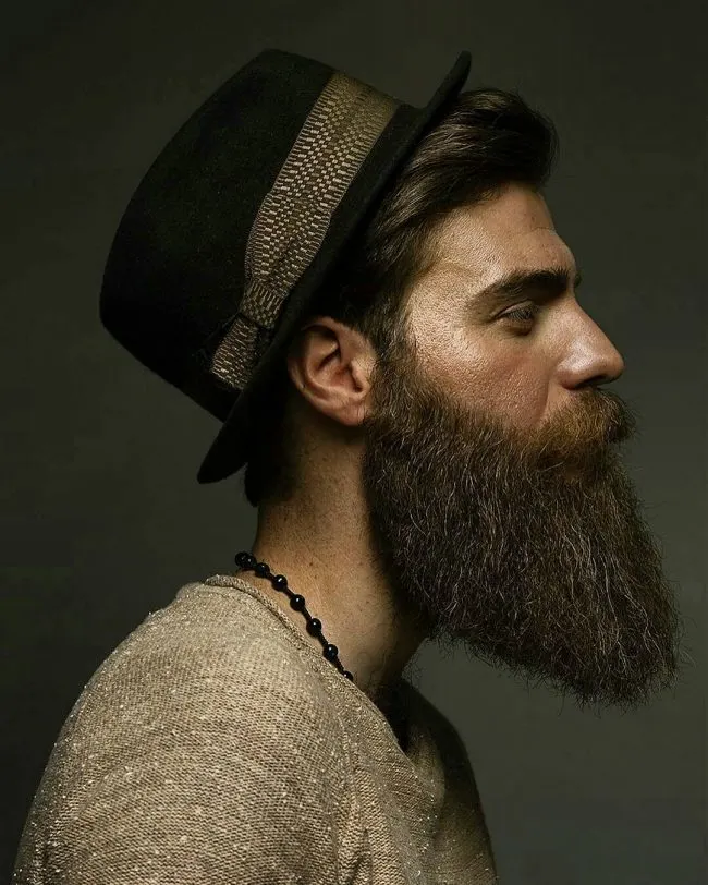 long full beard style for men