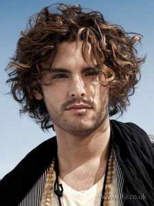 curly bob style for men