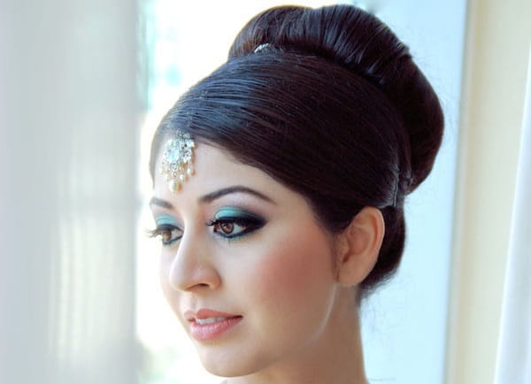 updo for indian women with long hair