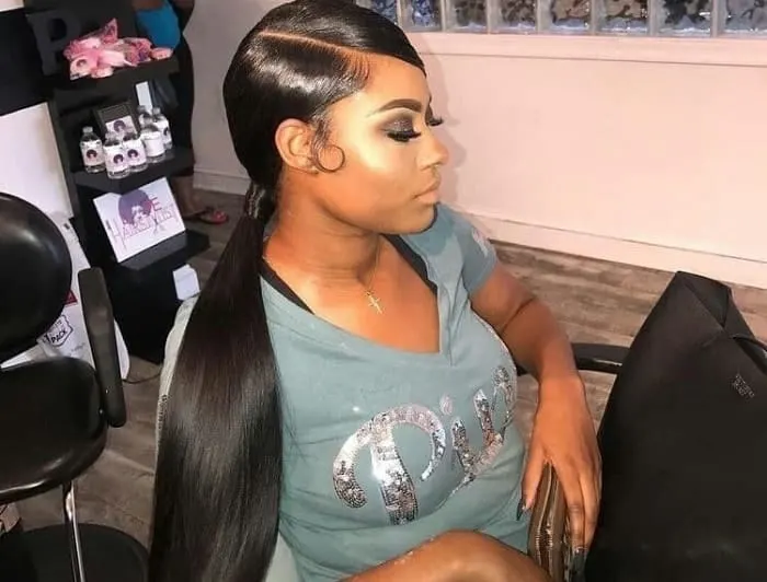 2 front piece half ponytail hairstyle with a braidTikTok Search