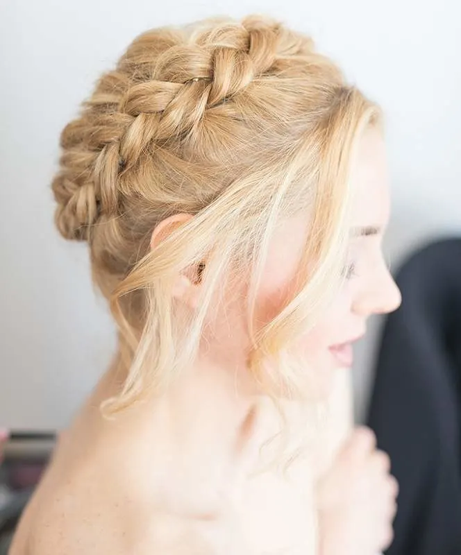 crown braid for italian women