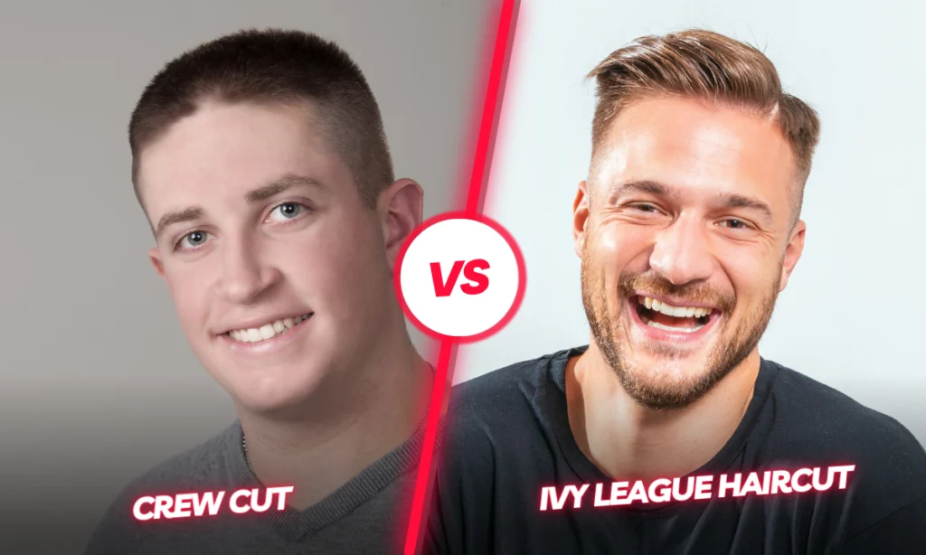 difference between ivy League haircut and crew cut