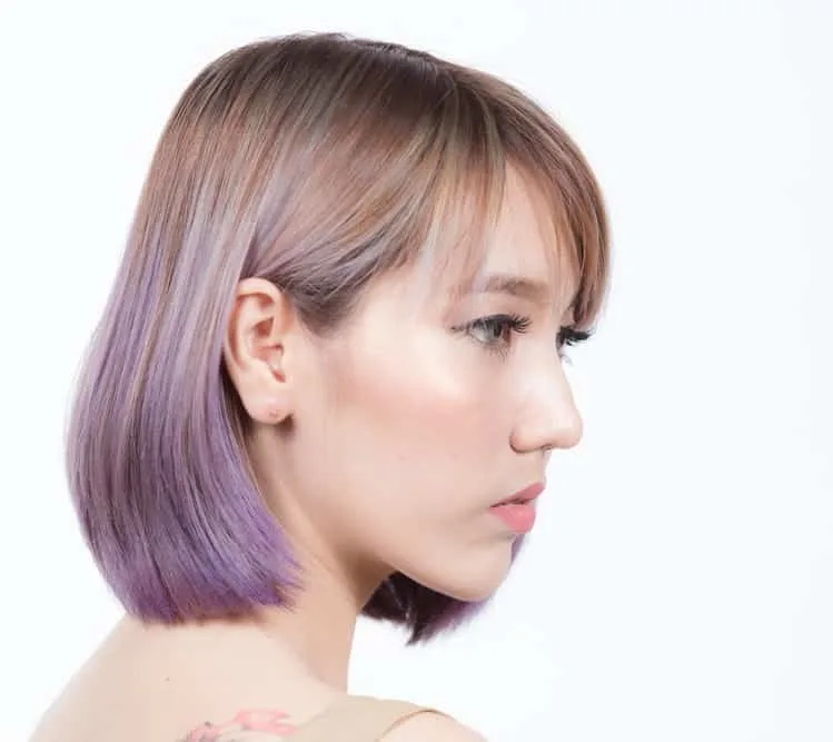 japanese girl with colored hair