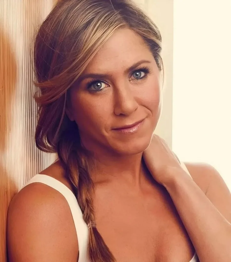 Jennifer Aniston with side braid