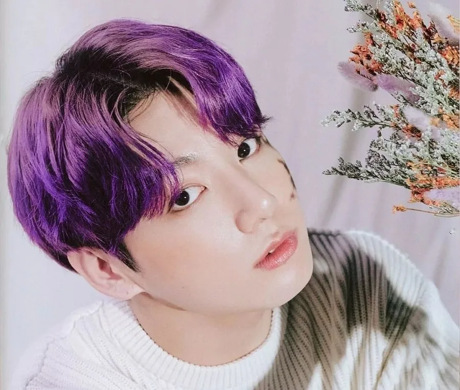 jungkook with purple hair