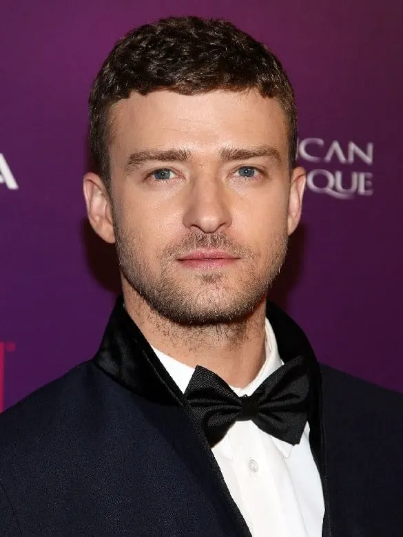 Justin Timberlake's Cury Hair with Undercut