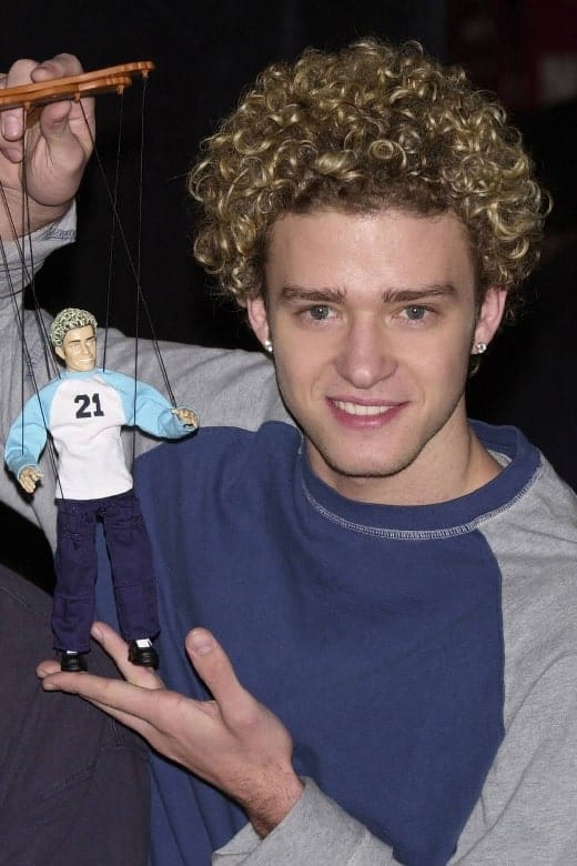 Justin Timberlake's Long Curly Hair