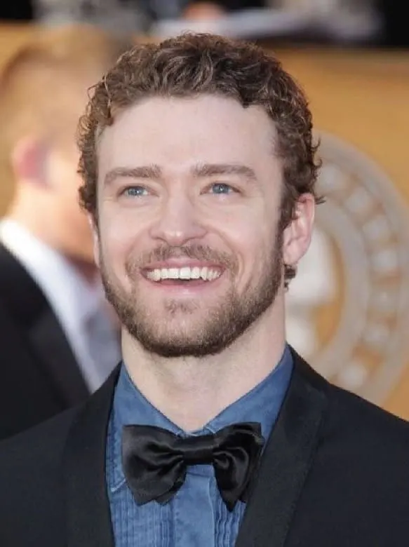 Justin Timberlake's Natural Curly Hair