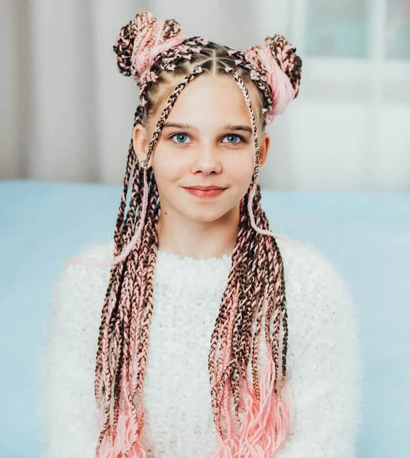 individual braids for kids