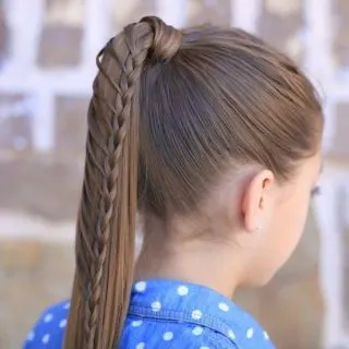 braided ponytail hairstyles for kids