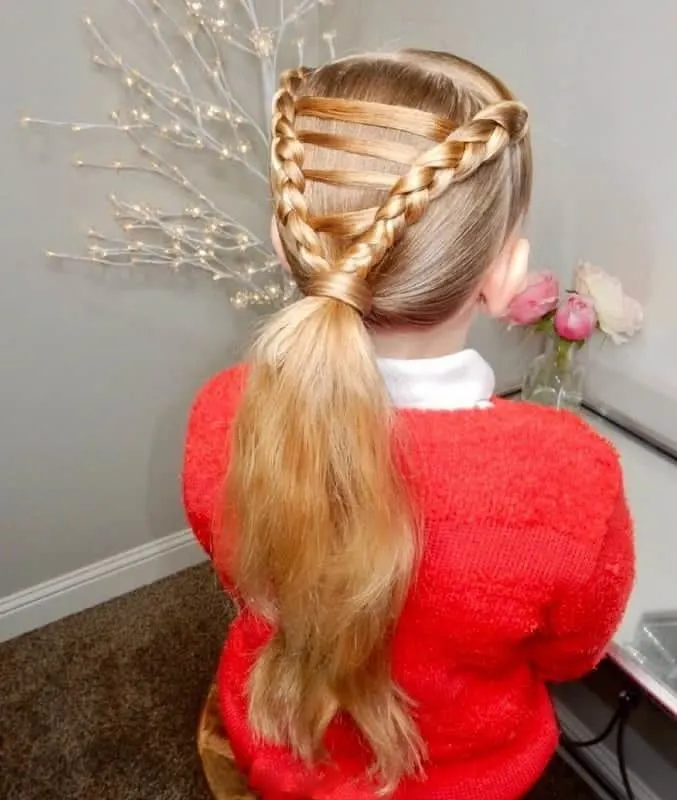 braided ponytail for kids