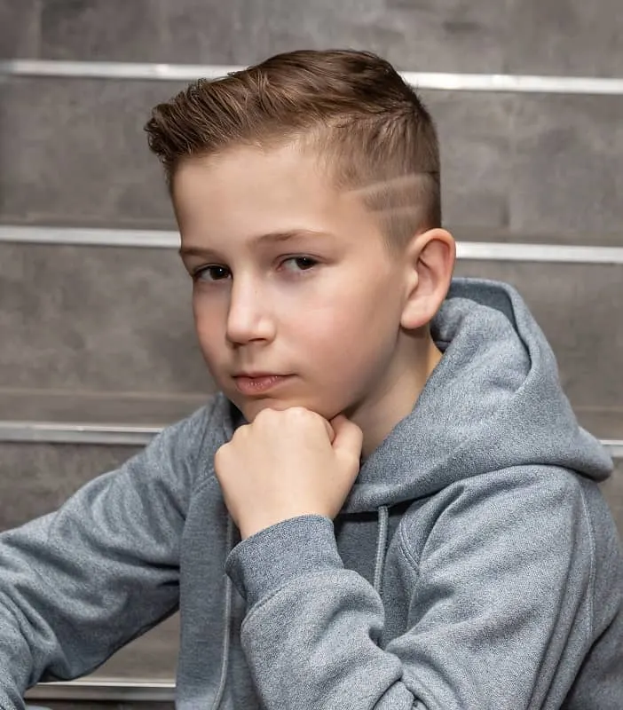 kids long crew cut