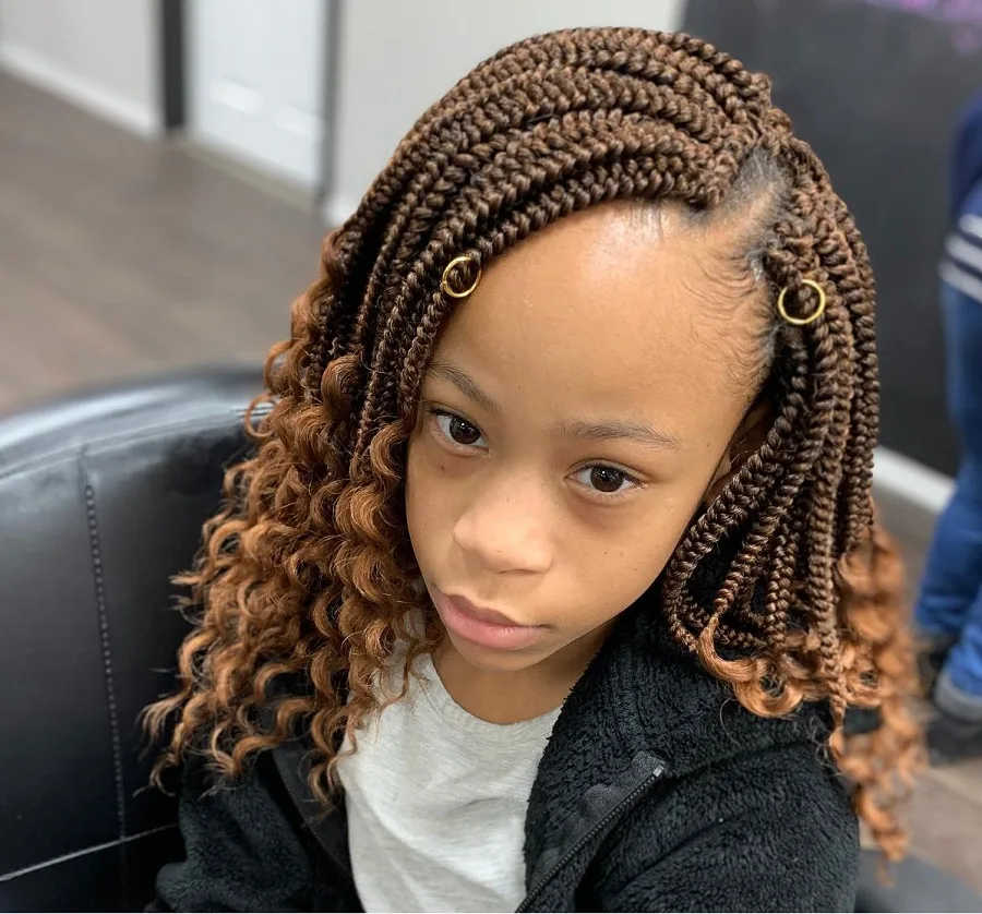 kids crochet braids with curly ends