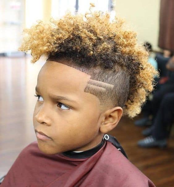 long curly mohawk for kids