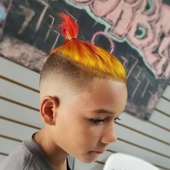 Latest pic 😍  Mohawk hairstyles men, Men hair color, Kids hair cuts