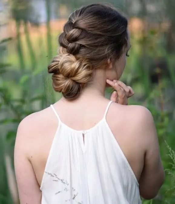 Knot Braid Updo for Women