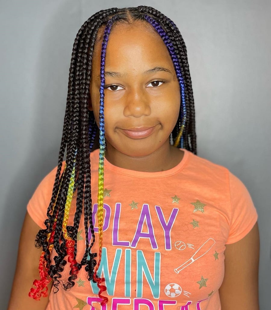 knotless braids for kids