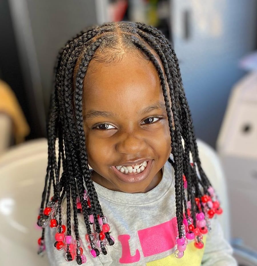 15 Fun and Stylish Knotless Braids for Kids – HairstyleCamp