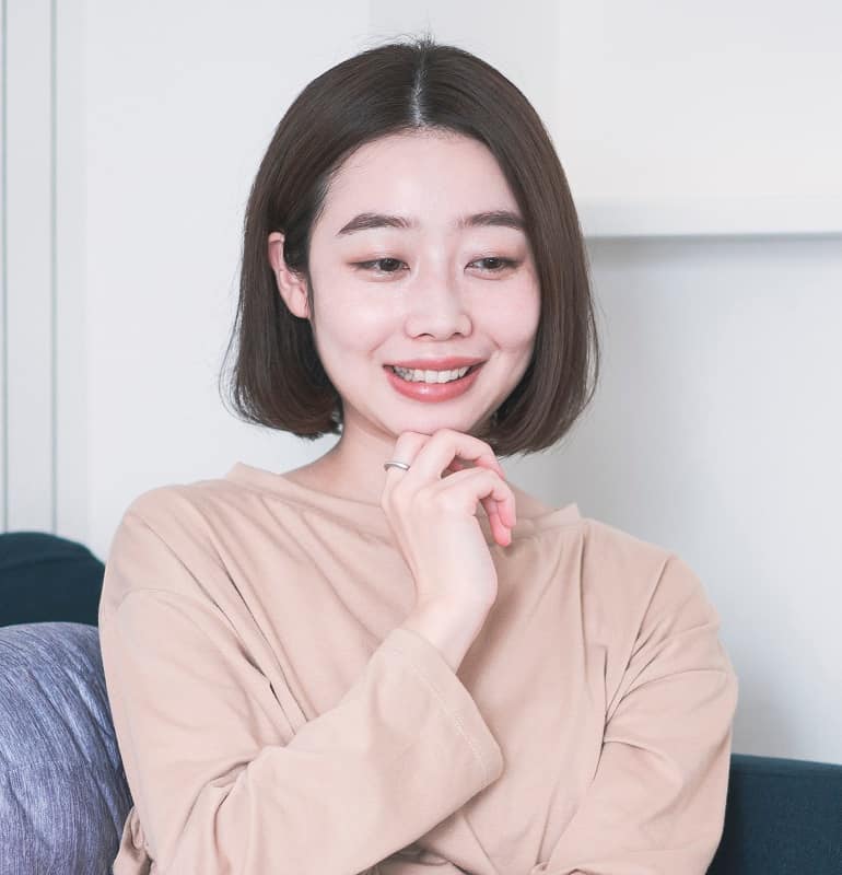 korean hairstyle for round face