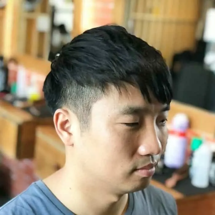 Korean men with bangs hairstyles