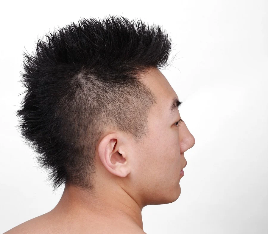 spiky hairstyle for korean men