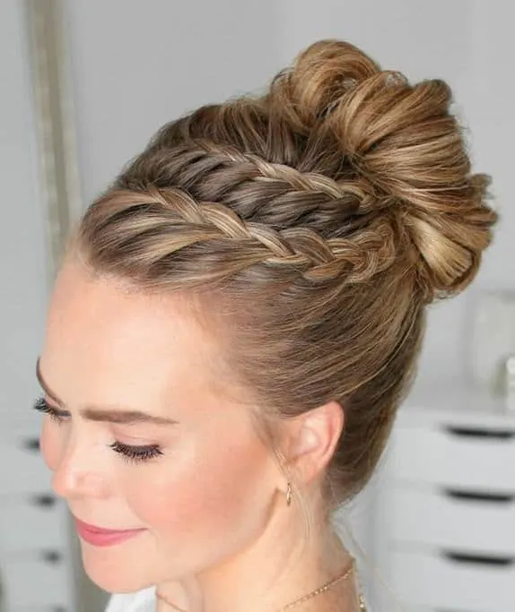 double lace braid hairstyles for women