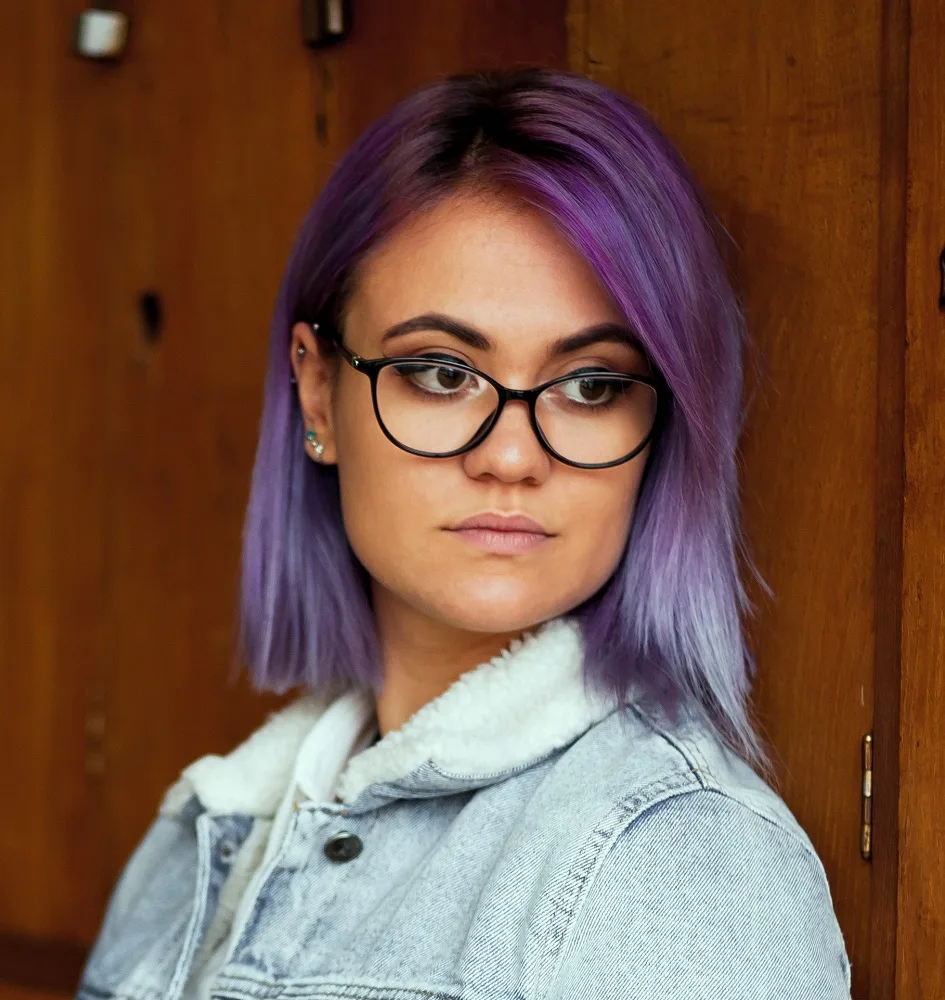 lavender hair color for warm skin tone