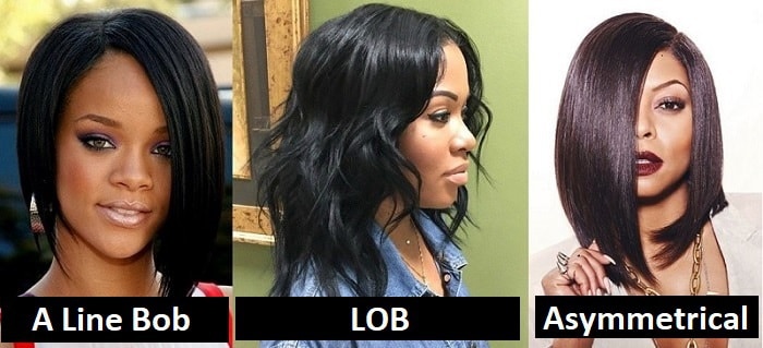 different layered bob styles