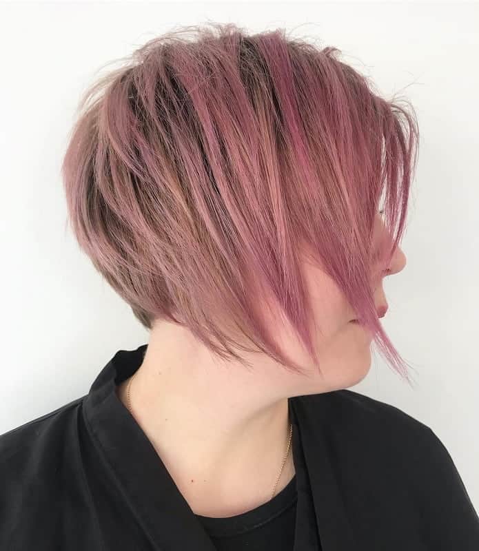 Bob Hairstyle In Pink - Best Hairstyles Ideas