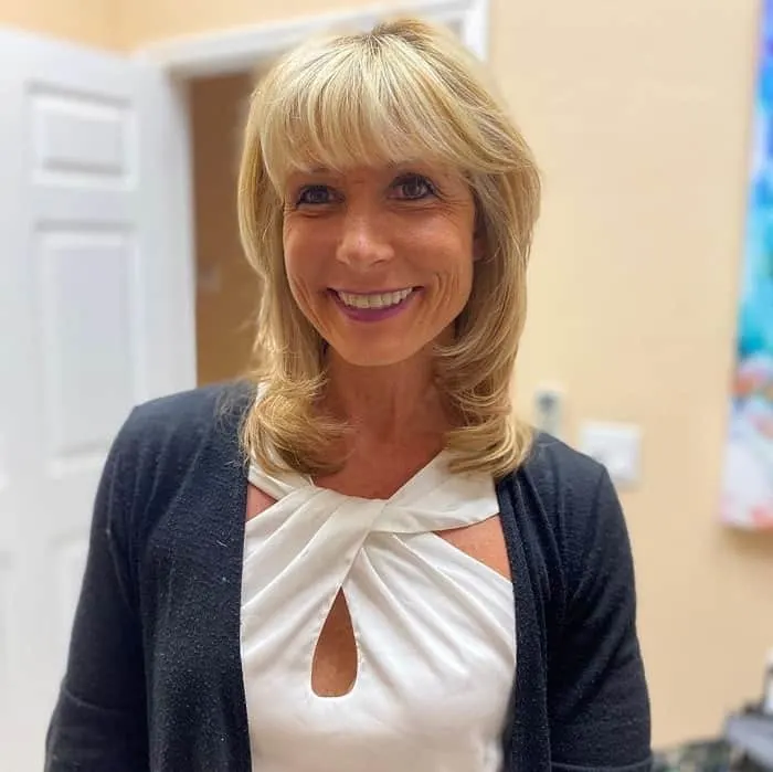 Layered Bangs for Over 50