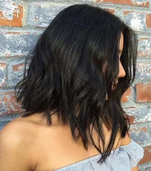 angled bob with layers