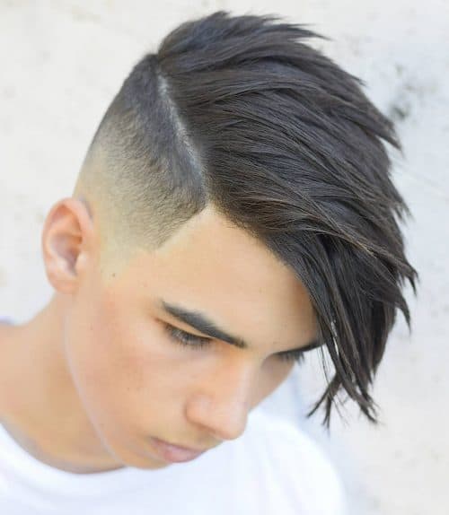 men's short layered comb over hairstyles
