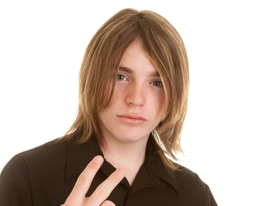 layered long hair for teenage guys